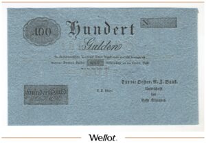 100 Гульденов 1816 Австрия Формуляр UNC